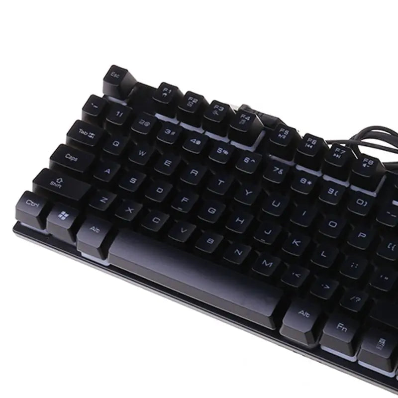 USB Wired Gaming Keyboard 104 Key Mechanical Feeling Gamer Keyboard for Computer