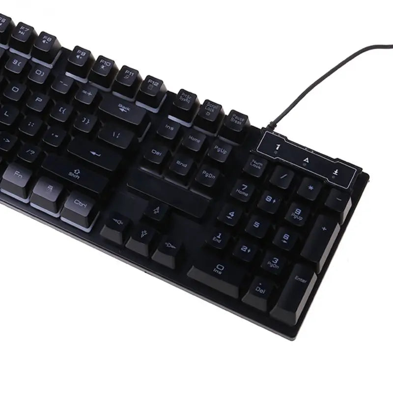 USB Wired Gaming Keyboard 104 Key Mechanical Feeling Gamer Keyboard for Computer