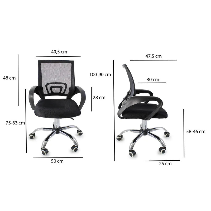 Ergonomic Mesh Canvas Begonia Office Chairs 2 Kit