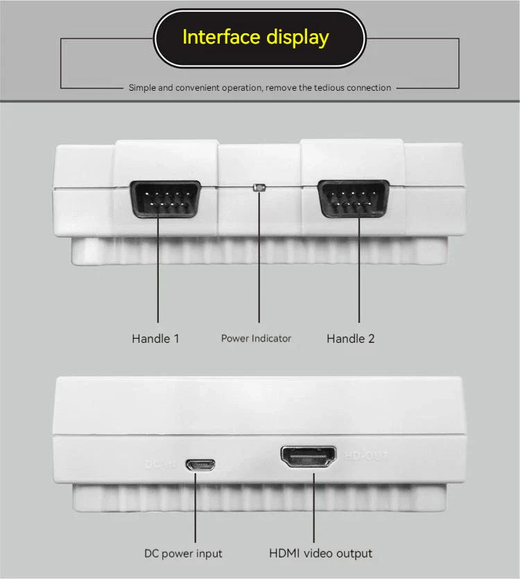 Console Super Mini SNES 8-bit Game Console NWS Classic Edition 2 controles