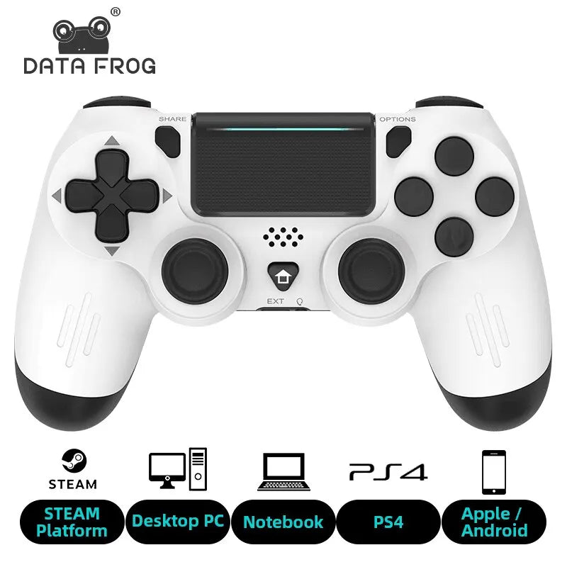 Controle Bluetooth Compatível com PS4/Slim/Pro Wireless Gamepad PC Dual Vibration Joystick IOS/Android