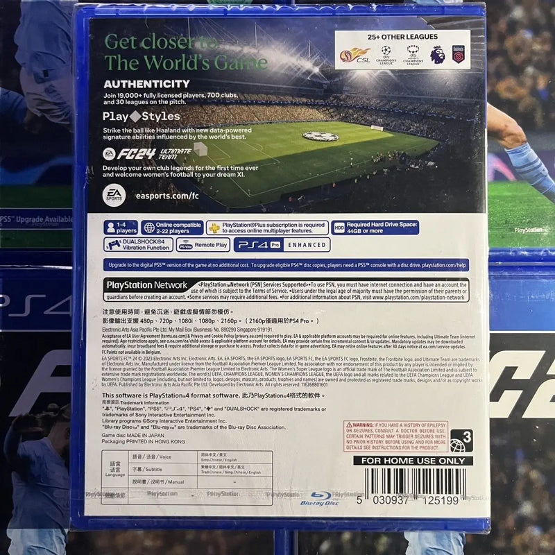 FC24 FIFA24 Brand New Sony Genuine Licensed Football Sports PS4 Game CD PS5 Playstation 5 Playstation 4 Game Card Ps5 Games