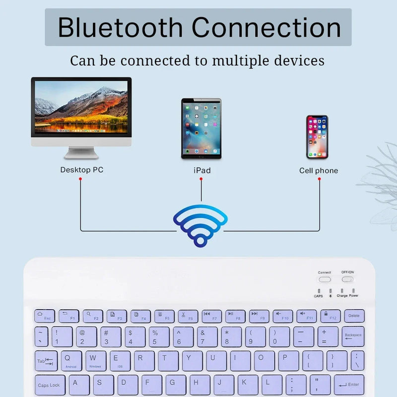 Bluetooth-compatible Keyboard and Mouse For iPad Xiaomi Samsung Huawei Phone Tablet Wireless Keyboard For Android IOS Windows