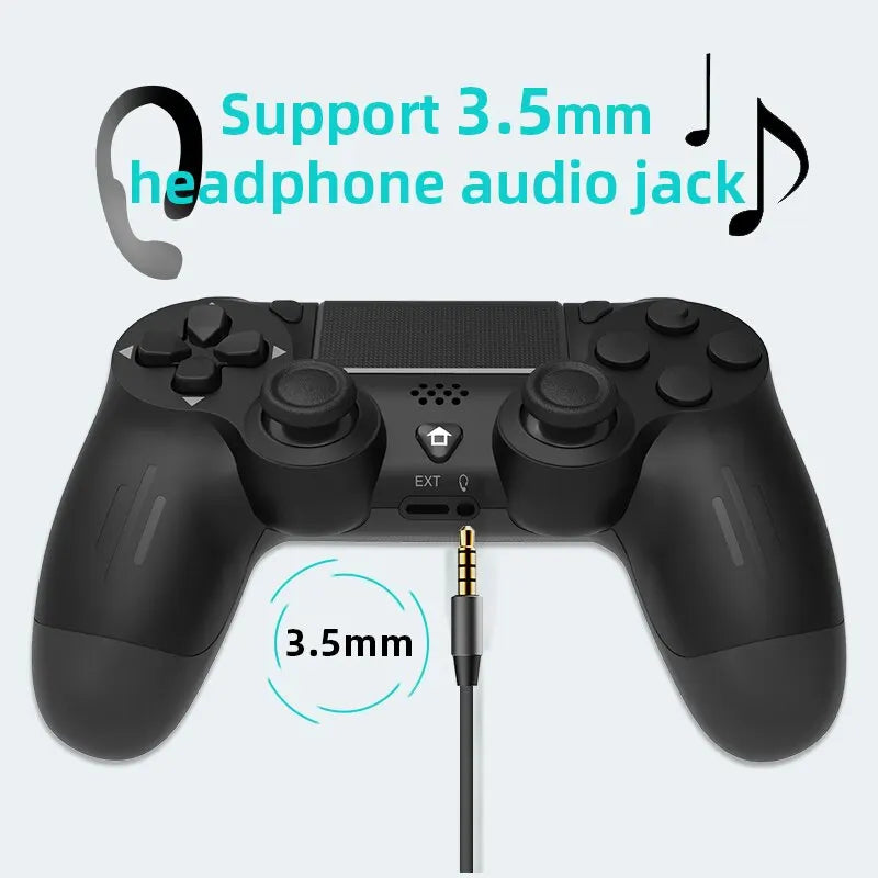 Controle Bluetooth Compatível com PS4/Slim/Pro Wireless Gamepad PC Dual Vibration Joystick IOS/Android