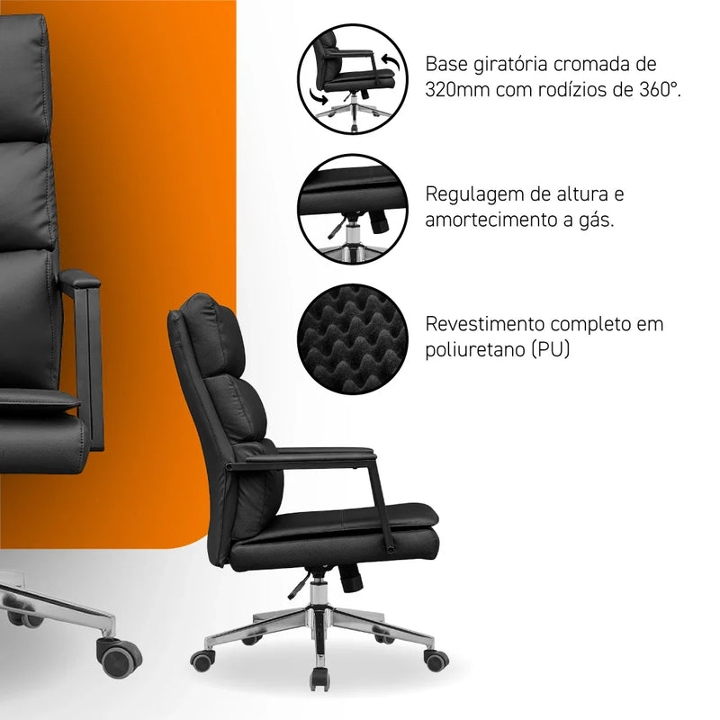 Best C900 Black Swivel Office Confort Chair with 360 Casters