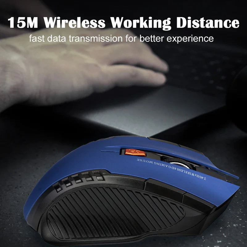 Wireless Mouse Gaming Mouse 2.4G Portable Mobile Optical Office Mouse Adjustable DPI Levels for Notebook PC Laptop MacBook