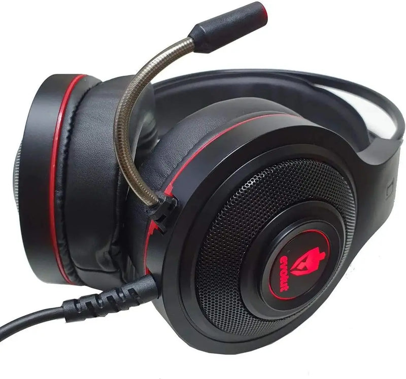 HEADSET GAMER EG301R/TEMIS RED HEADSET WITH WIRE EVOLUT.