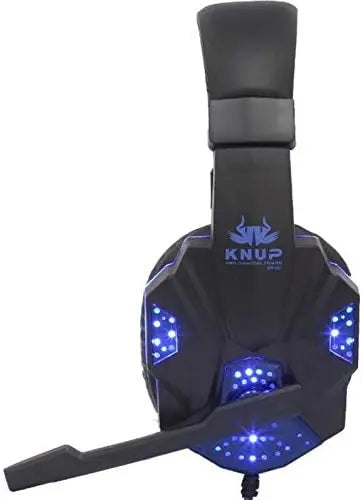 Fone De Ouvido Gamer Headset  Kp-397 Preto e Azul Com Microfone fone de ouvidos bluetooth